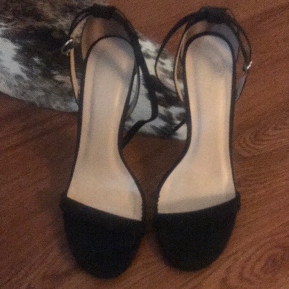 Charlotte Russe Black Suede Heels